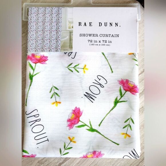 Rae Dunn Shower Curtain - Picture 1 of 6